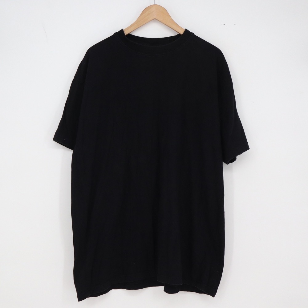 Sun Tees T-Shirt Mens 3XL Solid Black Short Sleeve Crew Neck Cotton Good